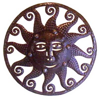 octopus sun oil drum carving from Haiti