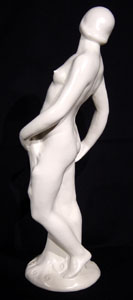 Art Nouveau Nude Fan Dancer figure