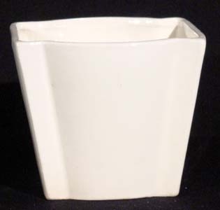Art Deco Vase, White