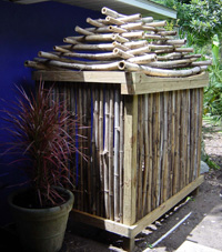 Bamboo garden structure