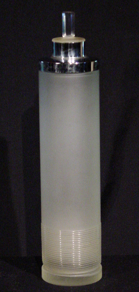 Glass & chrome  art deco vintage coctail shaker